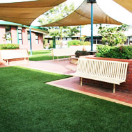 Artificial grass for school areas