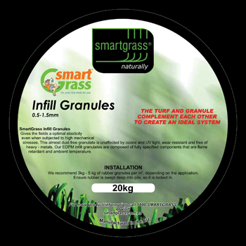 Synthetic grass infill granules
